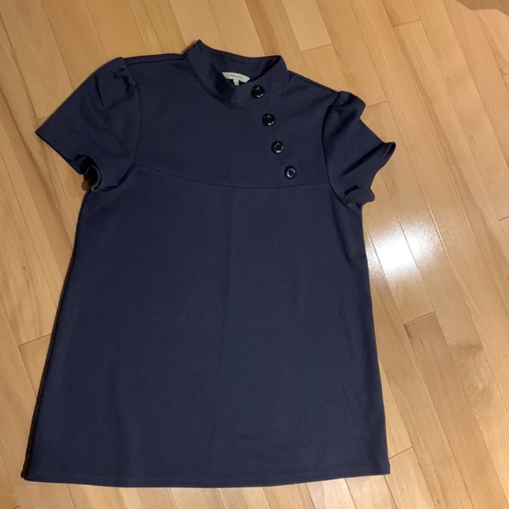 RW&CO. Grey A-Line Short Sleeve Dress Top - Size M